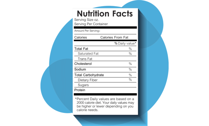 nutrition label